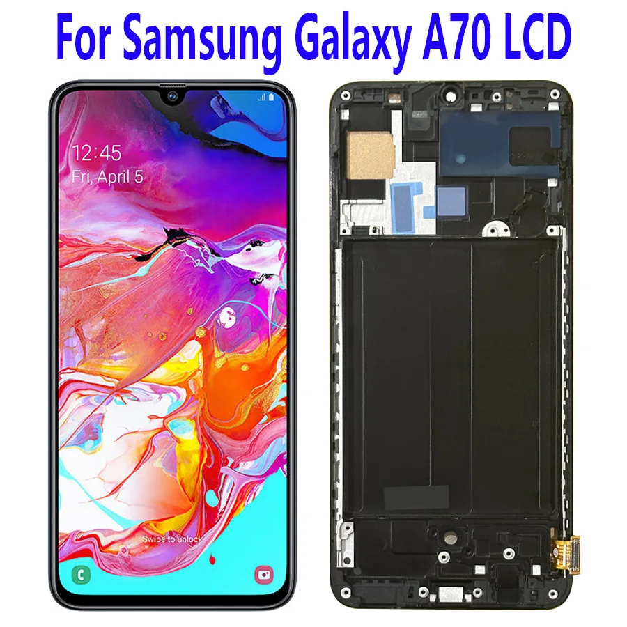 

ЖК-дисплей 6,7 дюймов incell для Samsung Galaxy A70, сменный сенсорный экран с дигитайзером в сборе для Samsung Galaxy A70 с рамкой