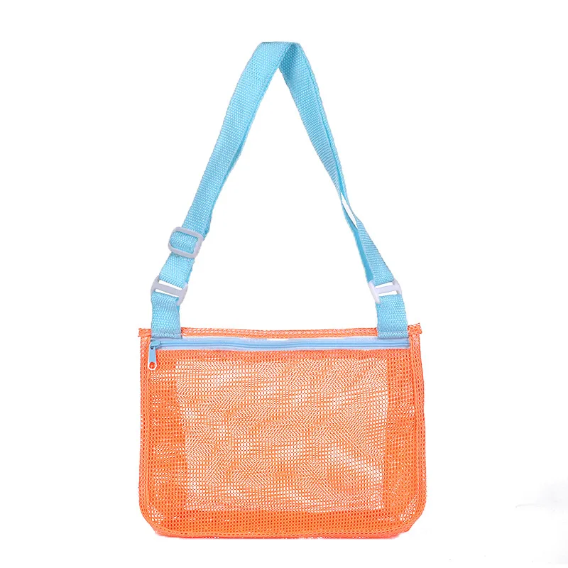 Portable Beach Bag Mesh Swimming Bag for Children Beach Toy Baskets Storage Kids Outdoor Toy Seashell Bags