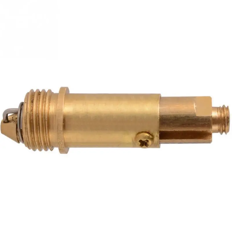 Feder Stecker Messing Nahaufnahme