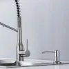 500ml Kitchen Sink Detergent Dispensers Stainless steel Head Liquid Dispenser Soap PE Bottle For Bathroom Soap Dispensers Chrome 6