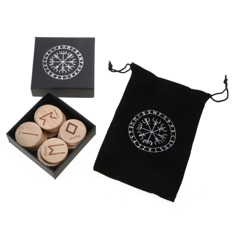 Runes Divinatoires Viking En Pierre Naturelle