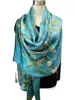 100% Natural Silk Scarf for Women Van Gogh Oil Painting Bandana Gifts for Ladies Spring Apricot Tree Digital Print Shawl Foulard 6