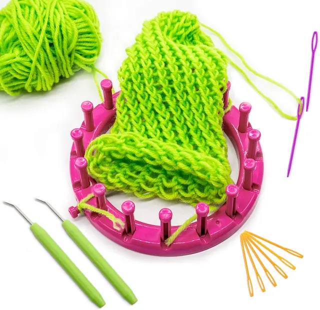 3PCS 12.8cm Knitting Loom Hook Crochet Hook for Knifty Knitter Knitting Loom  Hook Tool with Rubber Handle Knitting Tools - AliExpress