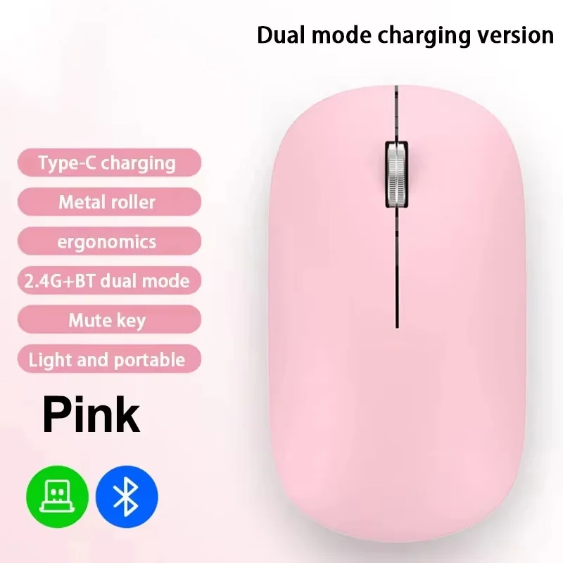 OnePlus Dual-Mode Silent Ergonomic Wireless Mouse with Type-C Charging