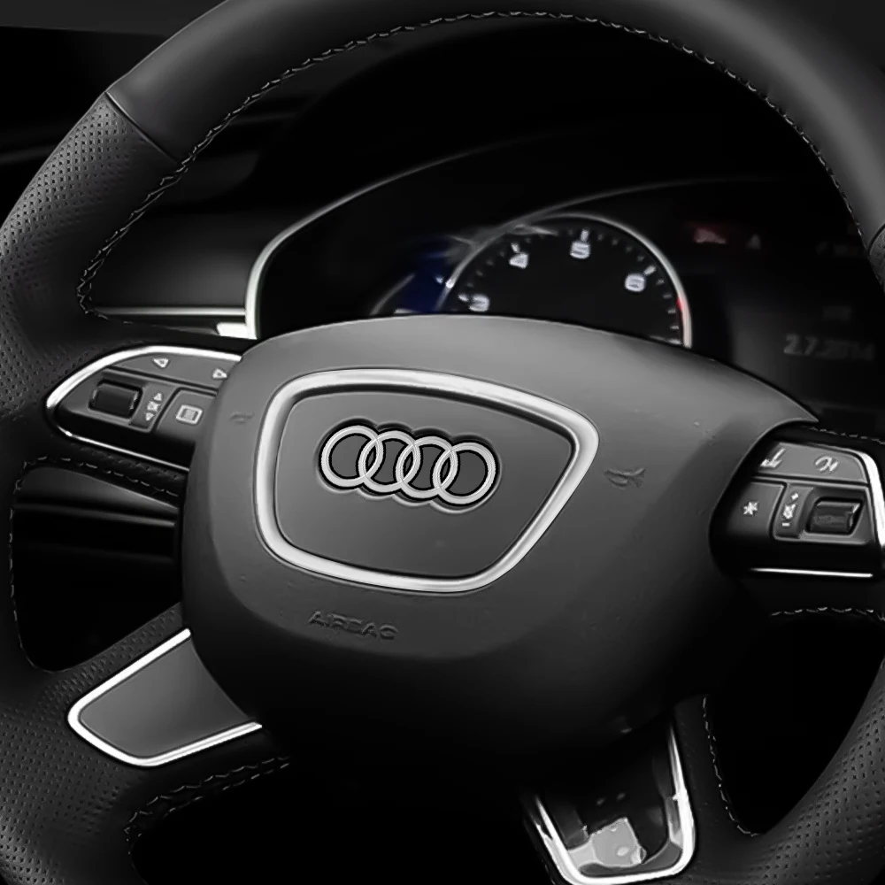Para Audi A3 8P A4 B6 B7 B8 A5 A6 C6 Q7 Q5 Cromado Volante Emblema Insignia Marco Cubierta Centro Logo Anillo Accesorios | México Para Audi A3 8P A4 B6 B7 B8 A5 A6 C6 Q7 Q5 Cromado Volante Emblema Insignia Marco Cubierta Centro Logo Anillo Accesorios | México