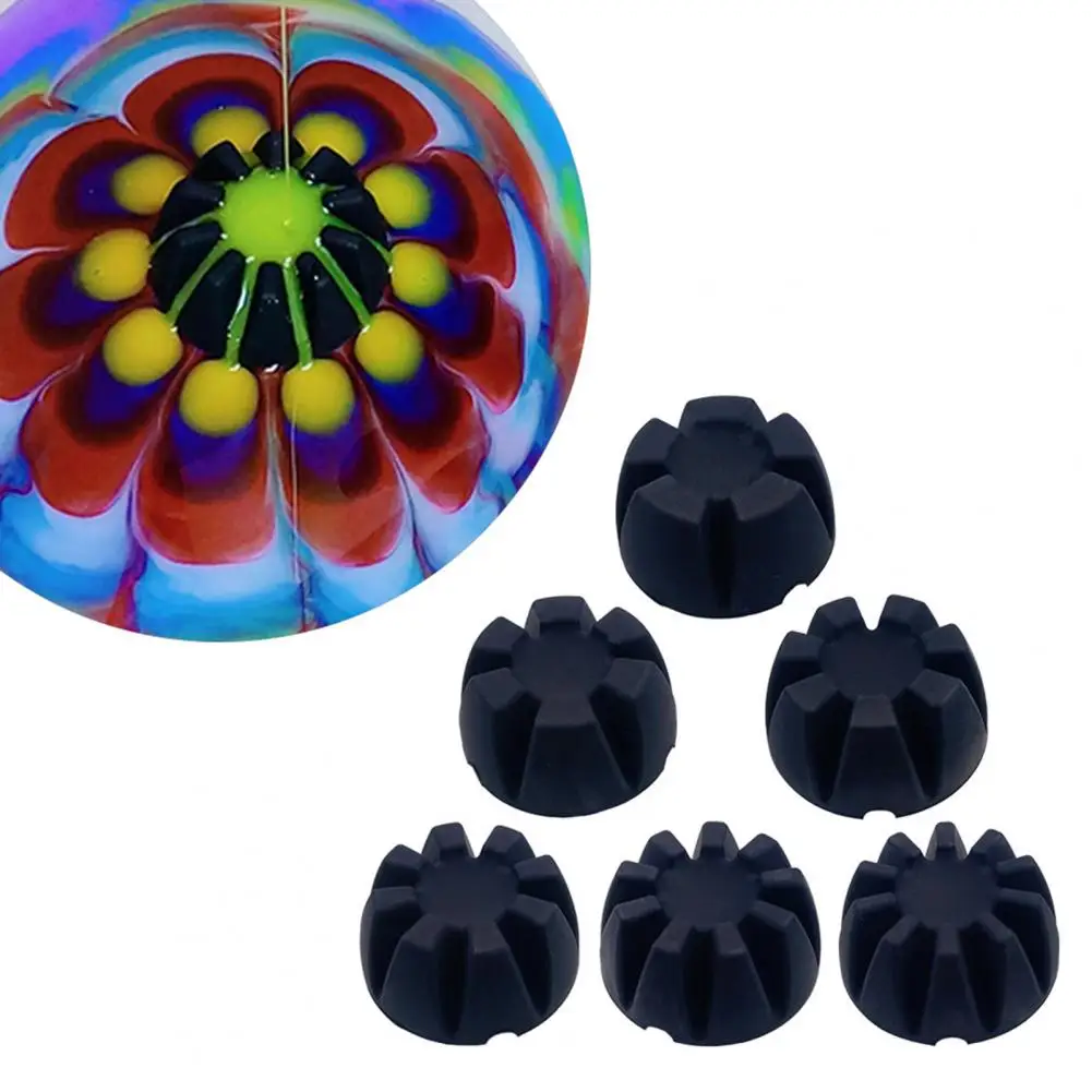

6Pcs Practical Pouring Cups Anti-deform Pour Painting Strainers Non-stick Floral Shape Pour Painting Strainers DIY