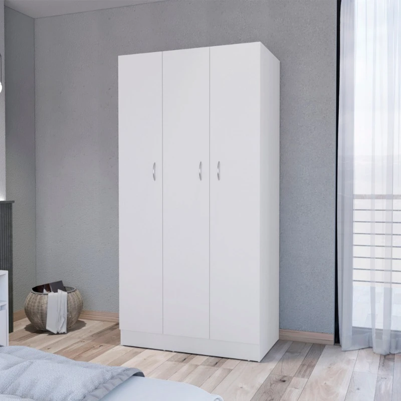 

Nordic Room Clothes Wardrobes Three Doors Indoor Popular Plain Closets Space Saving Closet Wardrobe Bedroom Home Furniture