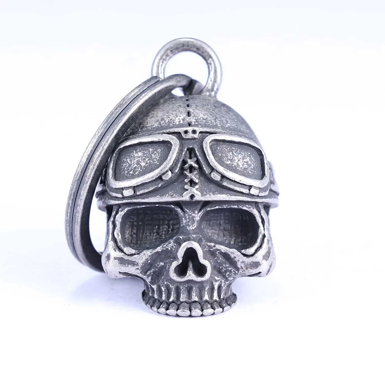 Lion King Pendant and Keychain with Uniquely Carved Bell - Retro Design