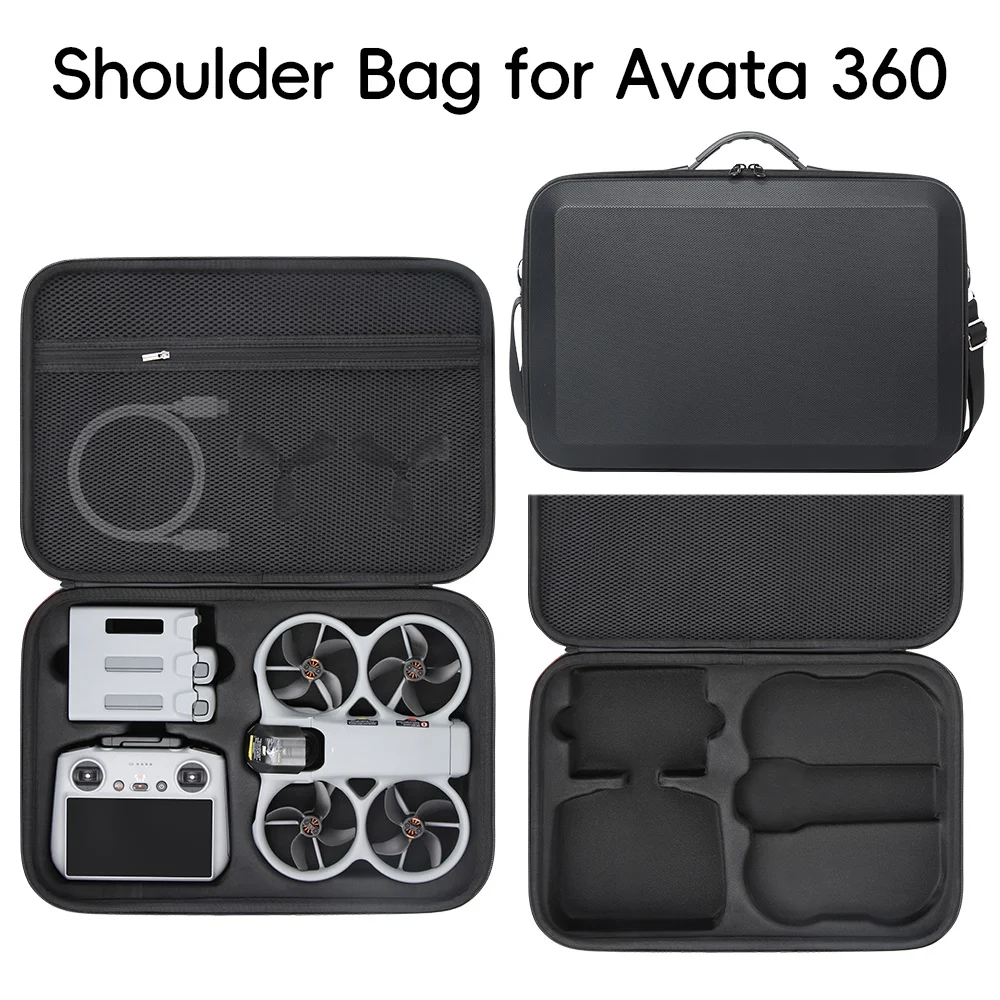 DJI 아바타 360용 PU 휴대용 케이스, 충격 방지 및 방진 기능