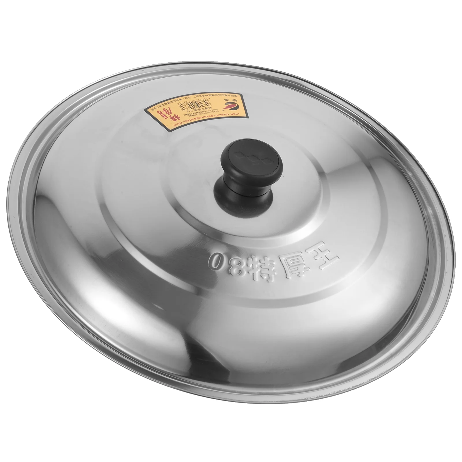 

Wok Lid 13 Inch Universal Lid Stainless Steel Pot Lid Pot Lid Frying Pot Cover Cookware Lids Replacement Lid Handle Pots Pans
