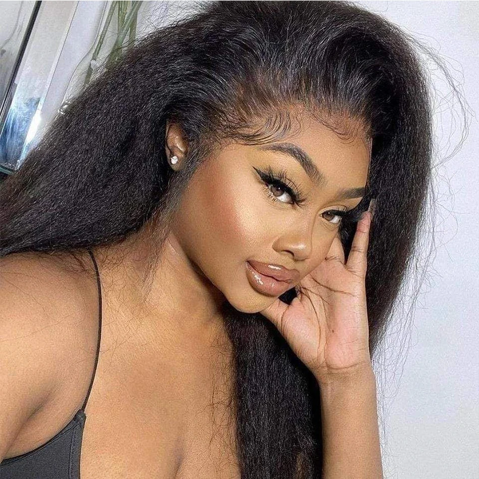 100% Human Hair Kinky Straight Bundles 1/3/4 PCS Human Hair Bundles 8-30" Remy Extensions Peruvian Weave Natur