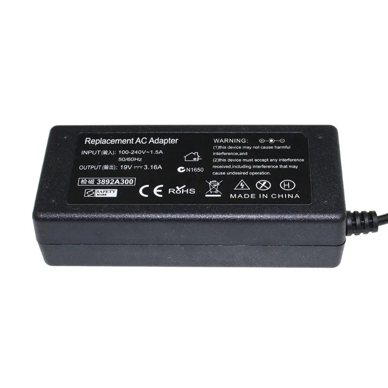 19V 3.16A 5.5x3.0mm AC Power Supply Adapter Laptop Charger For Power Adapter Samsung NP300V5A RV411 R428 RV415 RV420 RV515 R540 R510 R522 R530 Laptop