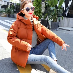 Women's Winter Coat Parka Super Hot Short Hooded Mid-length Padded Jacket Korean Fashion Slim Fit Jacket Free Shipping Keep Warm