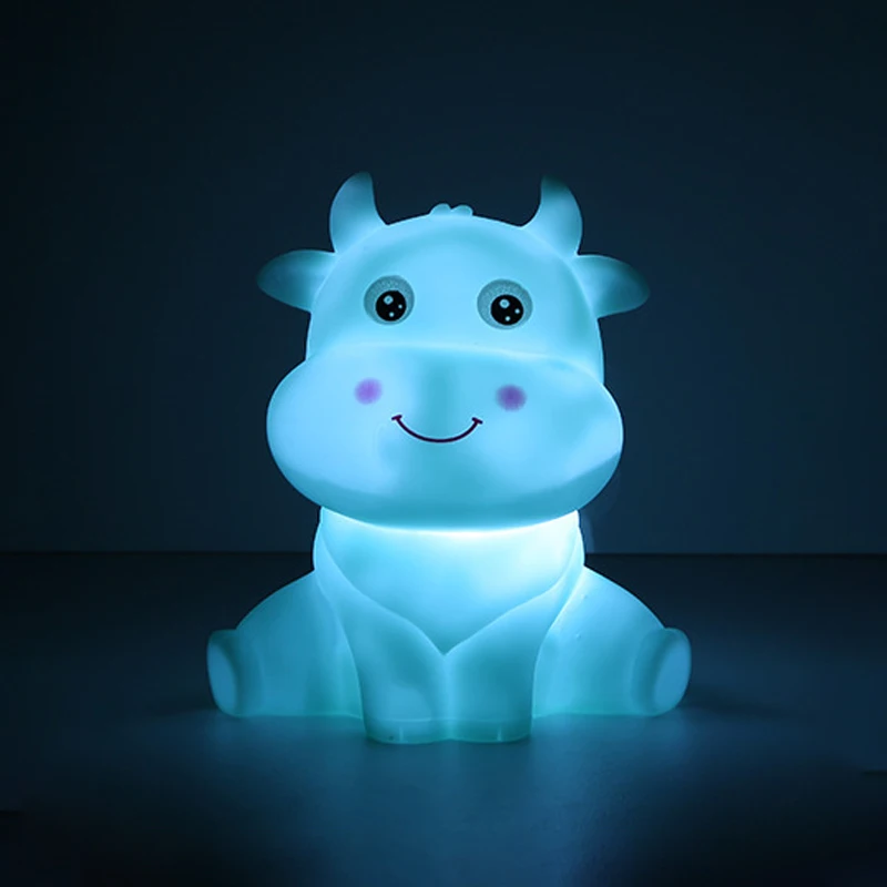 Cute Lamp Unicorn Cloud Star Moon Tiger Glow Night Light Feeding Light Baby Sleeping Child Toy Kids for Birthday Present Gift home depot dinosaur light Night Lights