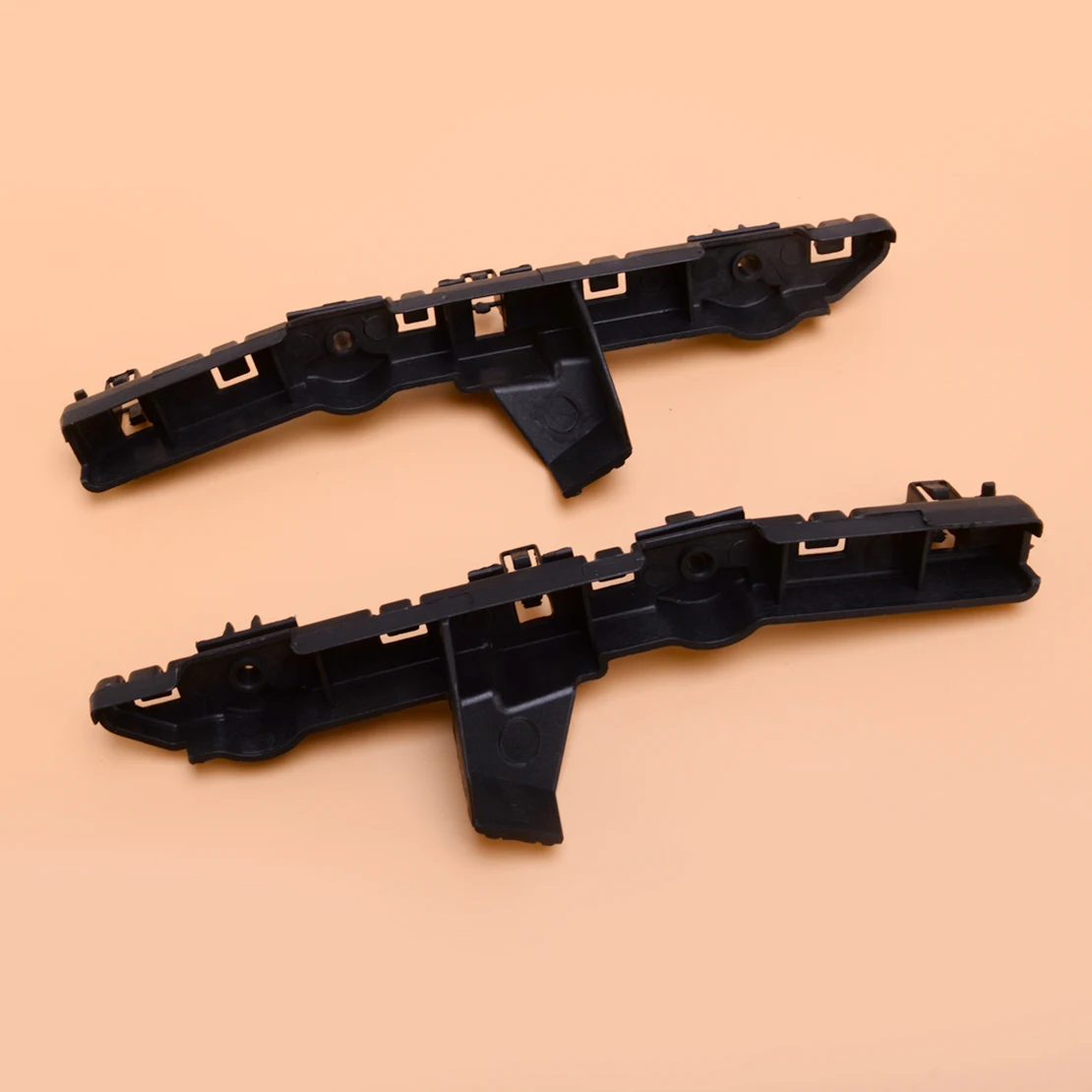 1 Pair Left Right Front Bumper Bracket Support Retainer Holder Black Plastic Fit for Nissan Qashqai 2014 2015