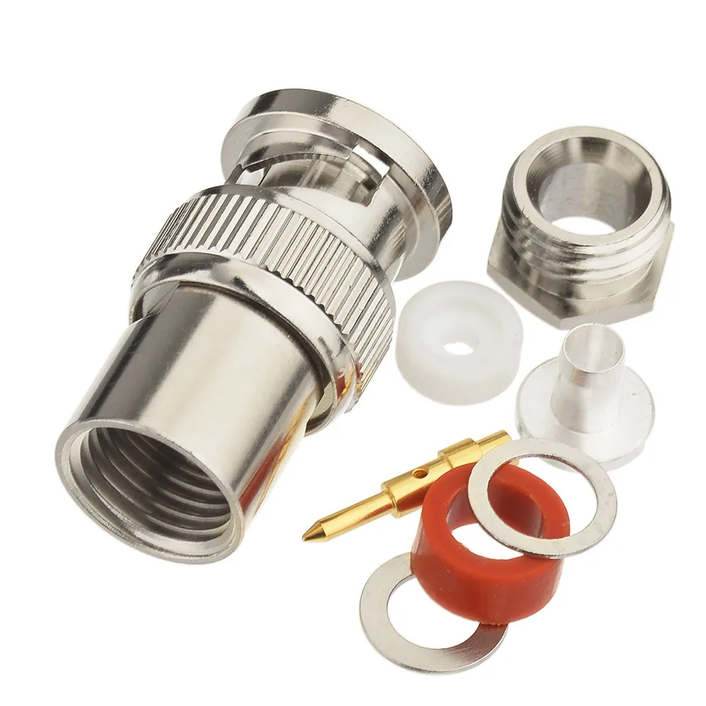 Male RF Coaxial Connector for RG58 Cable