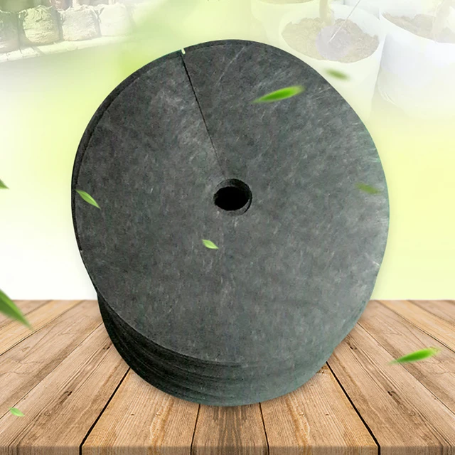 10 Darabos Gyomlálószövet -Burkolat, Amely Nem Szőtt A Fa Zöldségkert Átmérőjének Védelme Szőnyeg Ökológiai Kontroll Ruhával