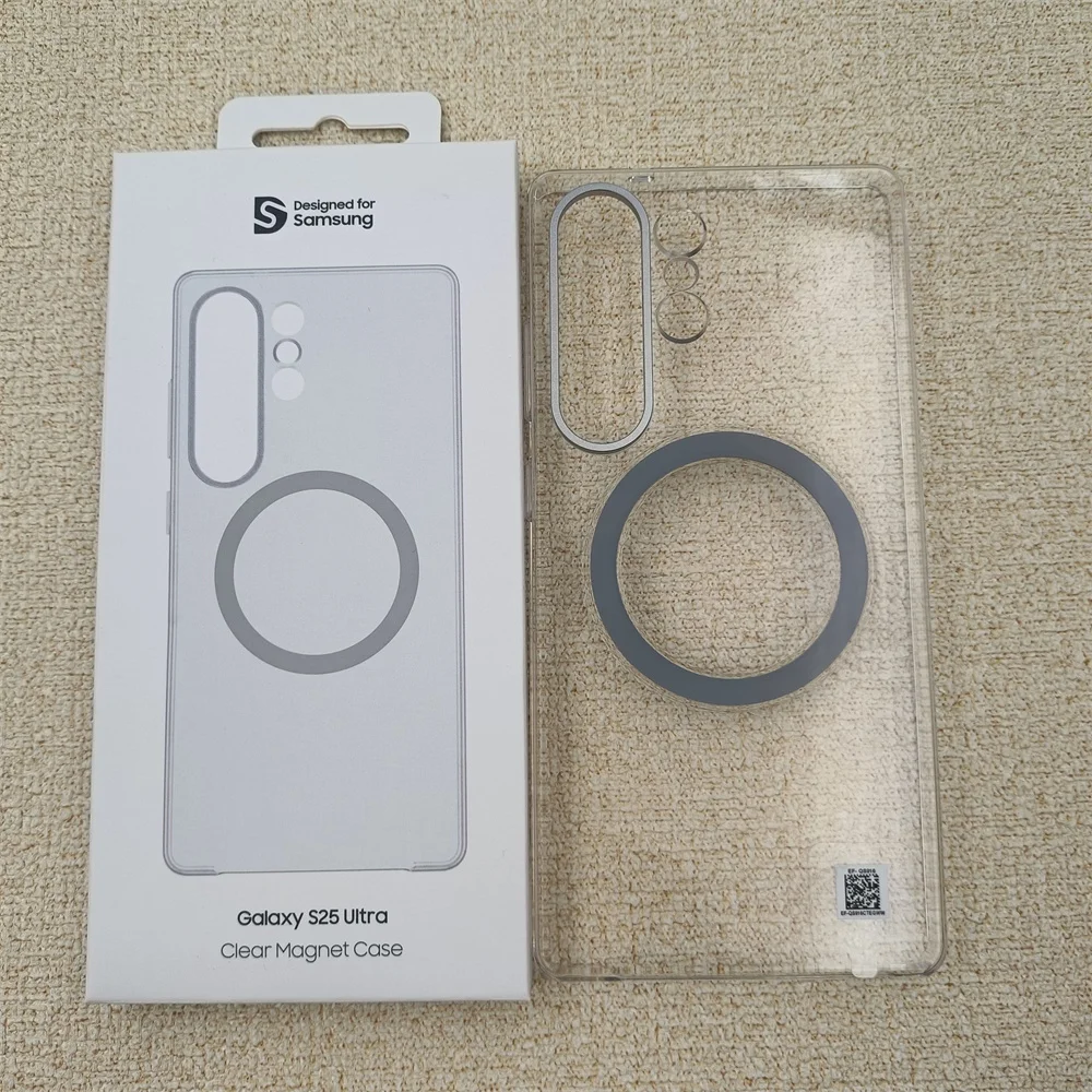 Premium Magnetic Clear Case with Wireless Charging & Shockproof Protection