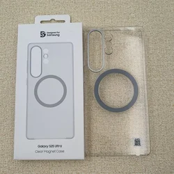 Premium Magnetic Clear Case with Wireless Charging & Shockproof Protection - S25 (Clear)