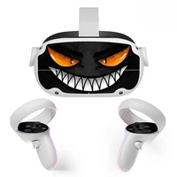Sticker Vinyl Skin for Oculus Quest 2 VR Headset Controller  PVC Decals Halloween Pattern Wrap Cover for Meta Quest2 Accessories - Image 2