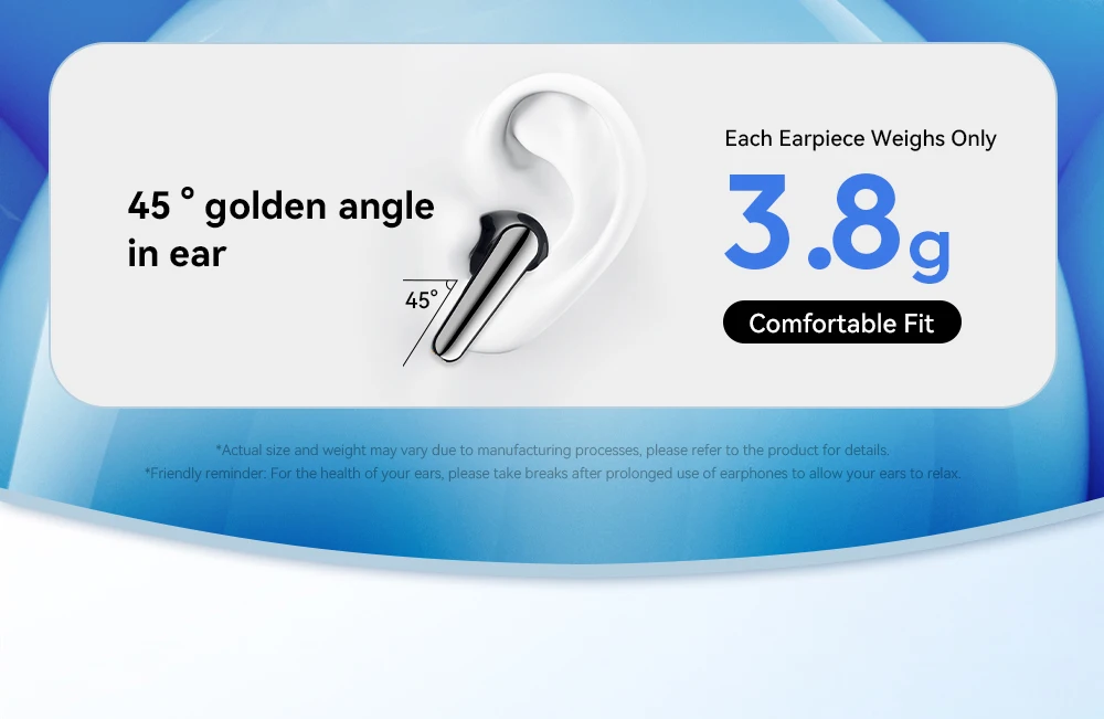 Wireless Bluetooth5.3 Headset Dual Noise Cancellation Touch Control Earbuds With