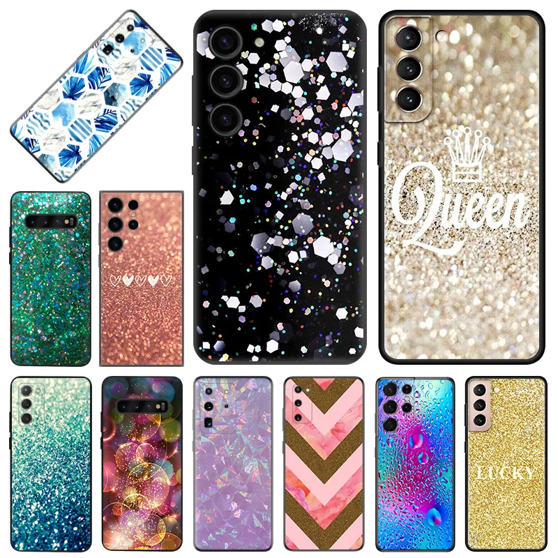 Custodie Morbide Per Samsung S24 Ultra S22 S21 S20 S10 Plus S23 Fe Aqua Silver Pink Green Queen Galaxy Note20 Cover Nera Opaca