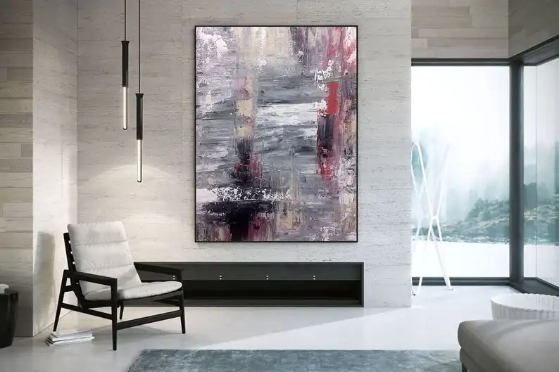 

Original Abstract Canvas Art,Large Abstract Canvas Art,oil abstract canvas,square painting,colorful abstract Big oil painting