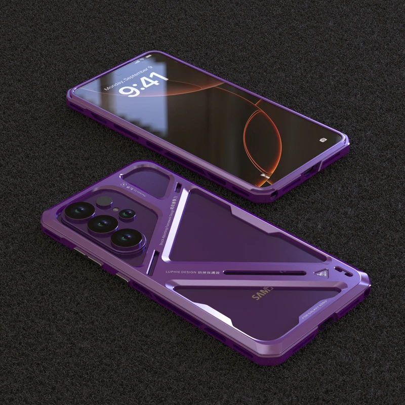 Ultra Light Armor Shockproof Aluminum Alloy Back Cover Case