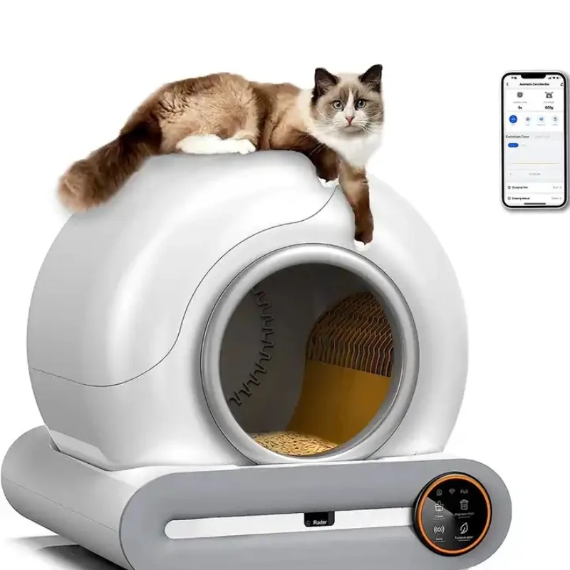 

Automatic Self-Cleaning Cat Sandbox, Smart Litter Box, Closed Tray Toilet, Silent Sterilization, Detachable Bedpan Toy