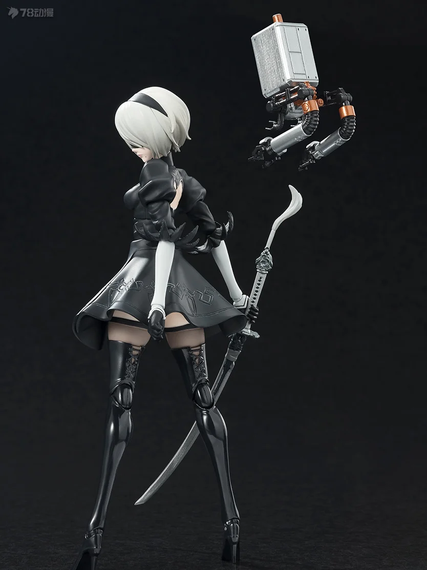 アニメニーアオートマトン 2Bアクションフィギュア （新品·専用箱付） オリジナルボックス在庫バンダイ SHF ニーアオートマトン 2B