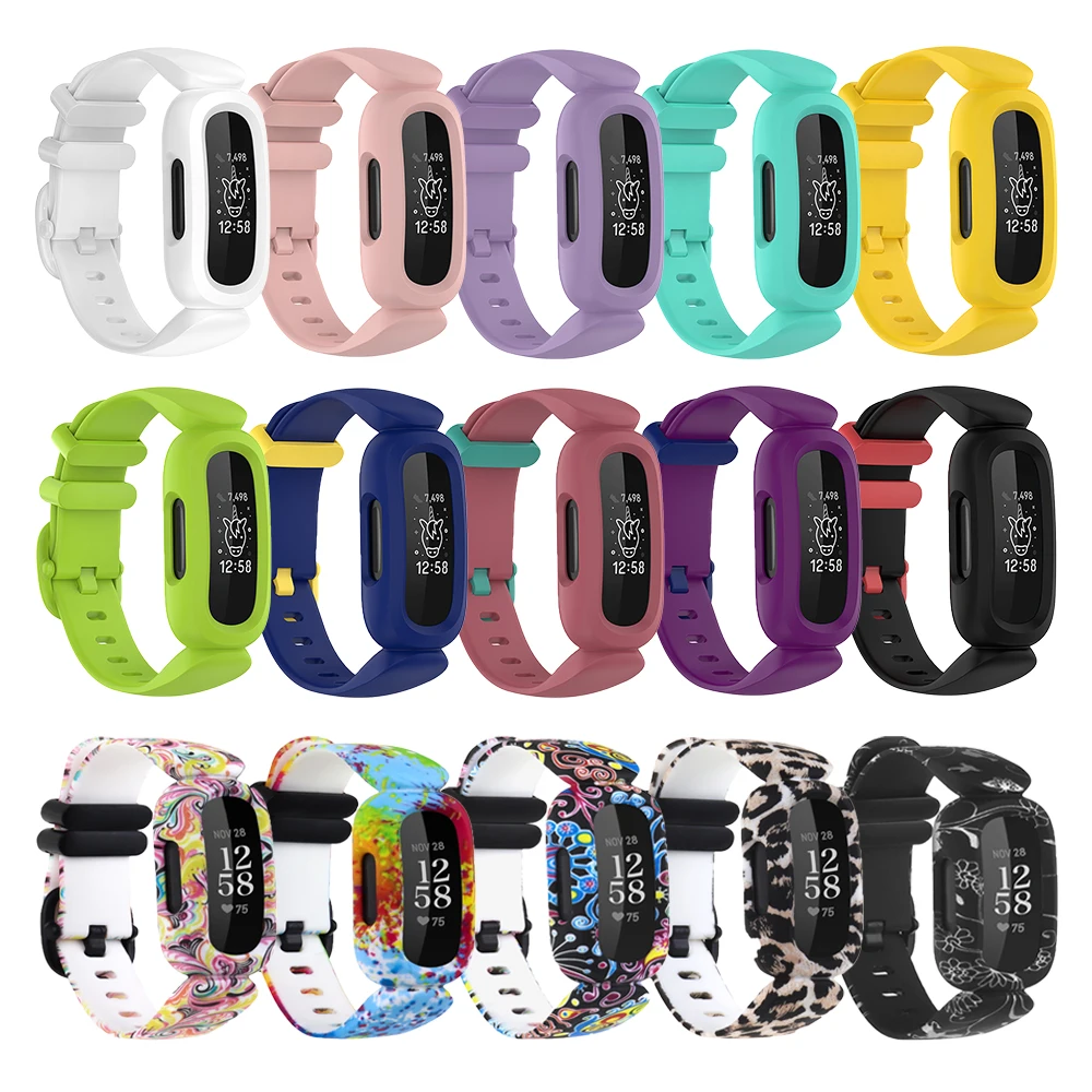 SiliconeWristStrapForFitbitInspire2KidsSmartWatchBandFor