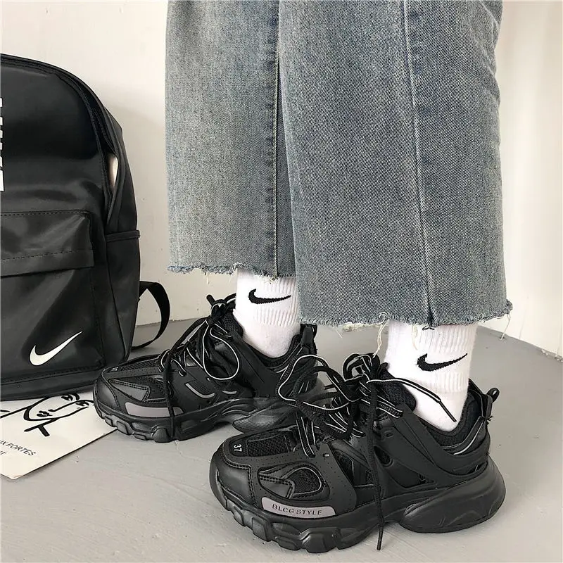 Fashion Women's Tennis Trend Sneakers Chunky Casual Sports Shoes Thick Bottom Flats Walking Shoes Women Men women shoes casual shoes women sneakers men sneakers women flats
