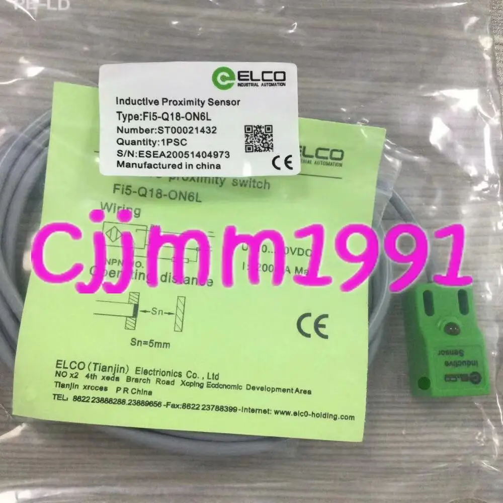 

1PC New ELCO FI5-Q18-ON6L Proximity switch #Y1