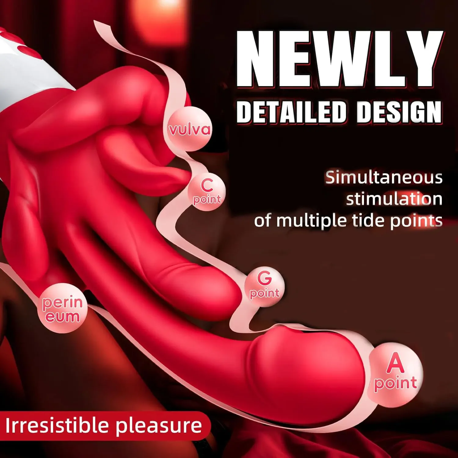 5-In-1 Swings Tongue Dildo Vibrator - Image 3