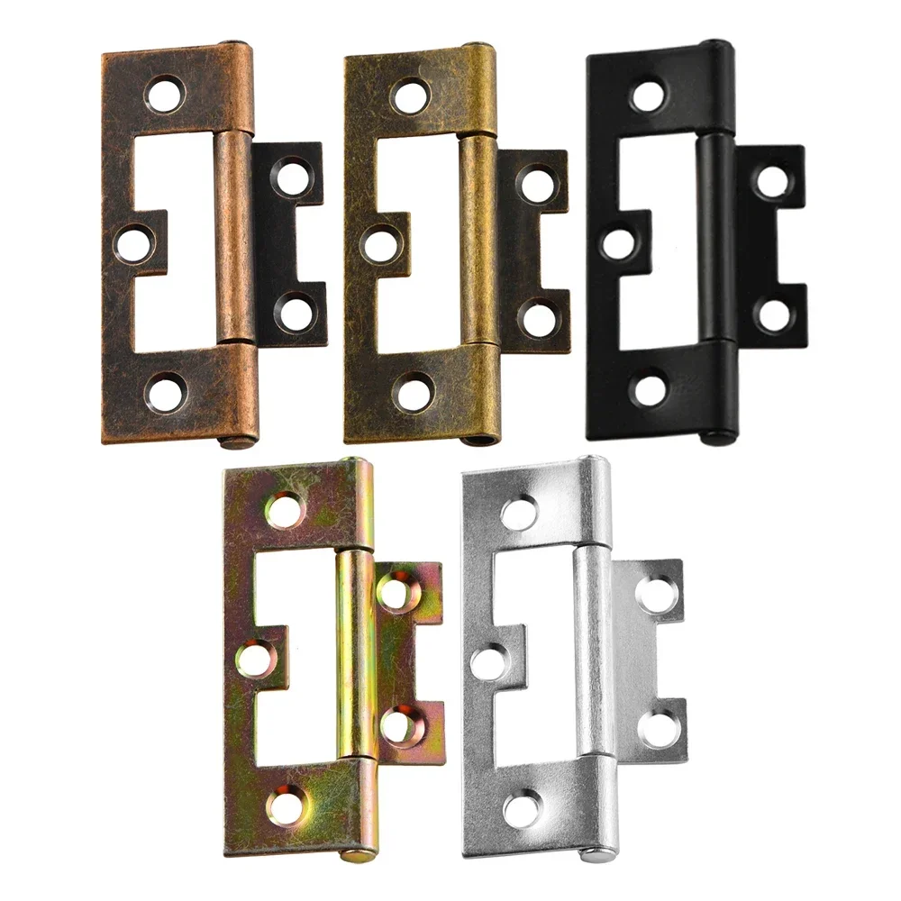 2pcs New Chinese Style Hinges 64*25mm Hardware Invisible Furniture Antique Bronze Accessories for Cabinet Door Drawer
