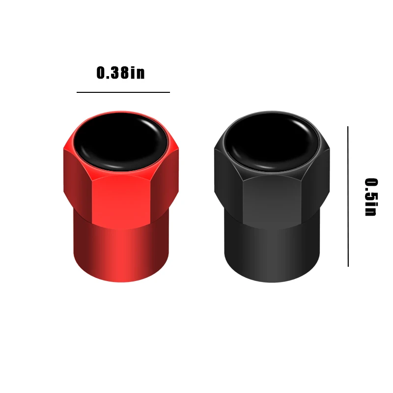 4Pcs Metal Car Tyre Stem Air Valve Caps Universal for Honda Civic