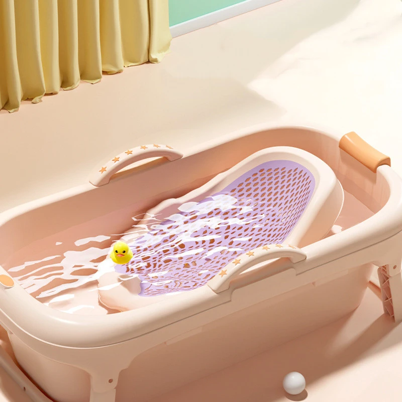 Support De Douche Pour Bebe Baignoire Pour Nouveau Ne Couche Support De Filet De Bain Pliant En Silicone Antiderapant Aliexpress