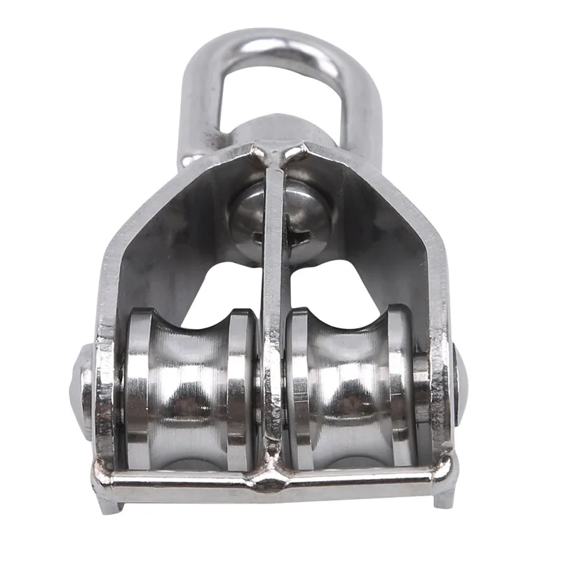 M15/M25 Single/Double Wheel Swivel Lifting Rope Pulley Set Lifting Wheel Tools Wire Rope Crane Pulley for lifting rope pulley