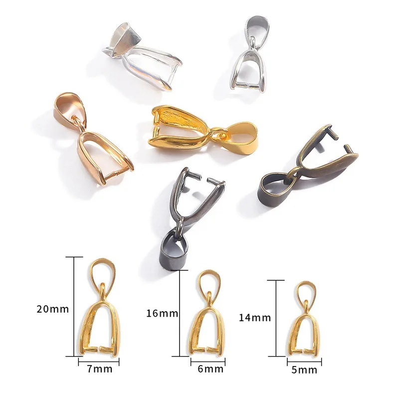 

10pcs/Lot Fasten Buckle Clasp DIY Pendant Connector Bail Beads Making Jewelry Findings Accessories