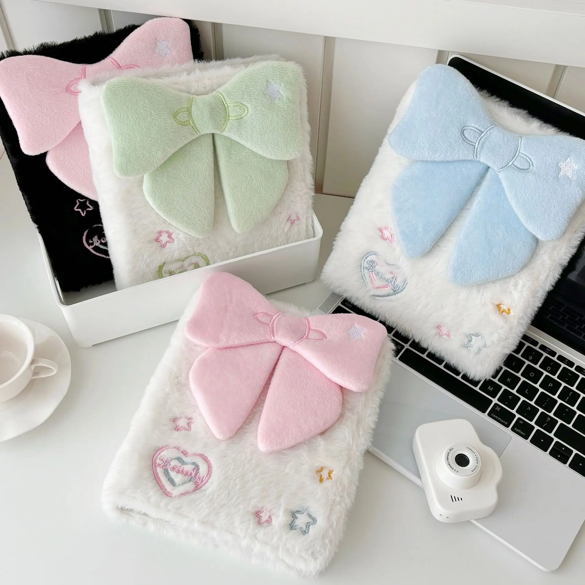 Cute Plush Photocard Binder Sleeves Book Photocard Holder A6 Binder 6 Ring Photocard Album for Photo Card Collector Book 3