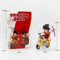 ⁦مجسم "ماستر روشي وغوكو" على الدراجة النارية من أنمي دراغون بول زد | Epic Dragon Ball Z Master Roshi & Goku Motorcycle Anime Figure⁩ - الصورة ⁦2⁩