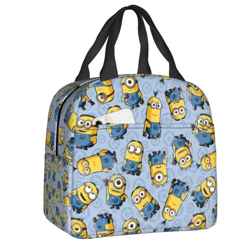

Изолированная сумка для ланча Minions для работы, школьная Водонепроницаемая Термосумка для ланча, женская сумка-тоут