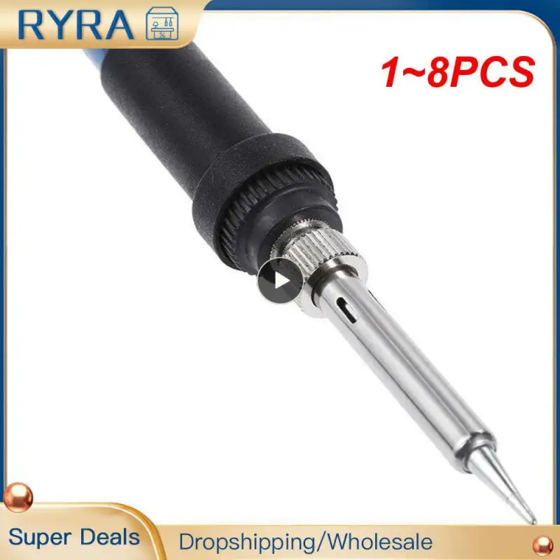 

1~8PCS New Adjustable Temperature Electric Soldering Iron 220V 110V 60W Welding Solder Rework Station Heat Pencil Tips Repair