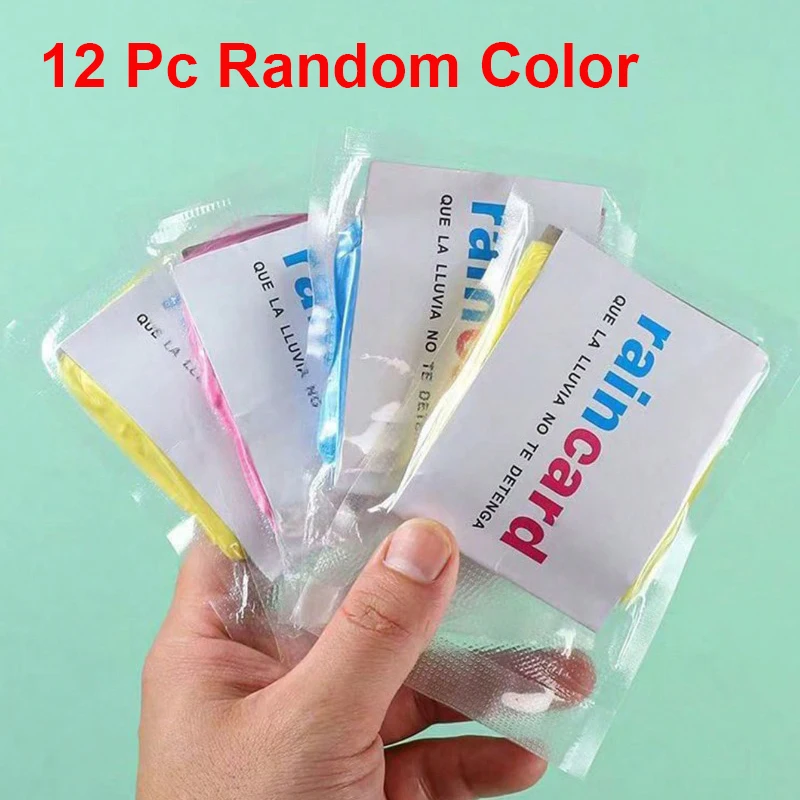 Pack of Disposable Rain Ponchos for Women - Mini Portable Waterproof Jackets for Travel and School Supplies