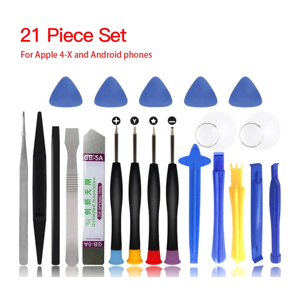 

200Sets 21 in 1 Mobile Phone Repair Tools Kit Spudger Pry Opening Tool Screwdriver Set for iPhone X 8 7 6S 6 Plus 11 Pro XS