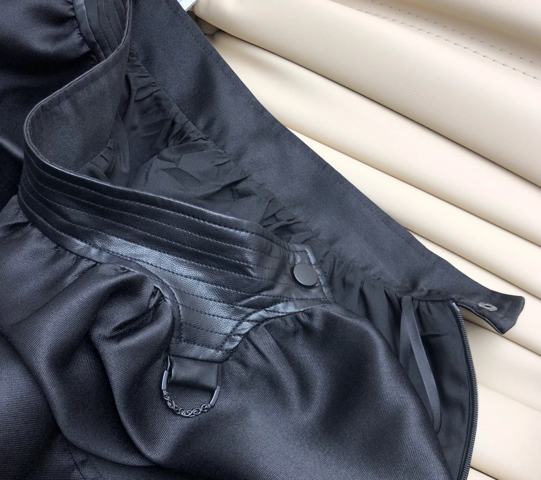 tennis skirt 2022 new women fashion sexy high waist leather umbrella skirt 0111 nike tennis skirt