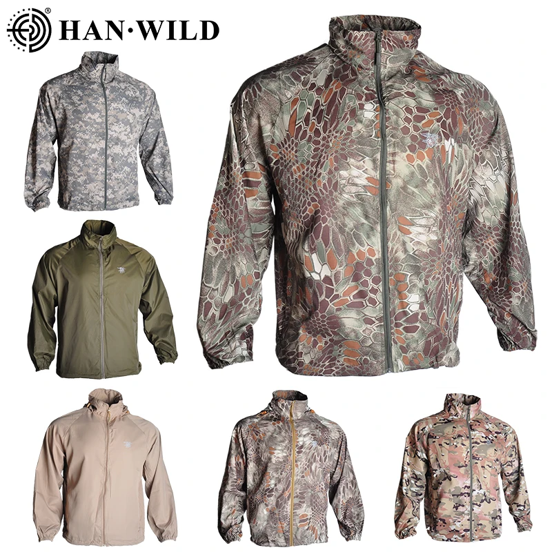 Sun Protective Jackets Thin Army Camouflage Anti UV Military Tactical