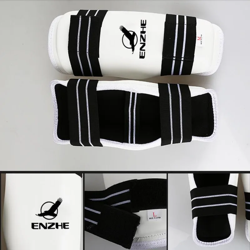 Espinilleras de brazo de Taekwondo, protector de kick boxing, polainas de boxeo de Karate, protección de tobillo para MMA, Muay thai, espinilleras - Imagen 6