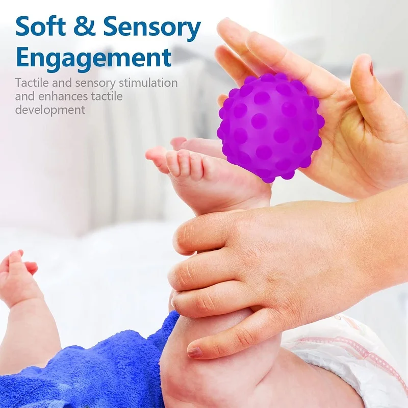 Baby Sensory Balls for Babies 6 12 Months Montessori Toys Hand Grab Ball Multi Textured Massage Ball Sensory Baby Toys 1 2 Years