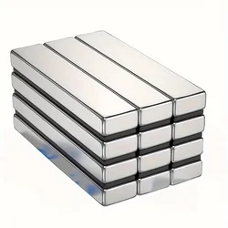 10 - Piece Set of Rectangular Magnets - Versatile Long Bar & Miniature Magnets for Science and Laboratory Use (30x10x5(10pcs))